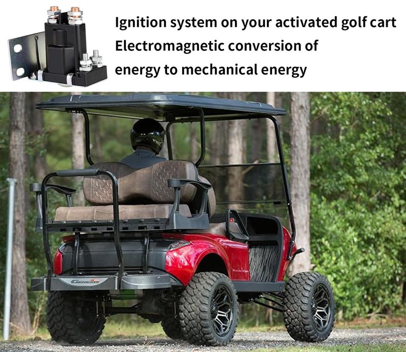 Viefow 14V Golf Cart Solenoid 200A 4 Terminal Fits Series 1992 & Up EZGO TXT Gas Vehicles Medalist ST Replace Part Number 27153-G01 27153G01 612813 - Image 3
